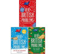 Colección de libros de la serie 3 de Very British Problems escrita por Rob Temple (Haciéndonos la vida incómoda un día lluvioso a la vez, más problemas muy británicos, todavía incómodos, todavía llov