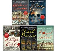 Colección de libros de la serie 5 de James Marwood y Cat Lovett de Andrew Taylor (Las cenizas de Londres, La corte del fuego, El mal del rey, El último protector, El secreto real)