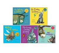 Colección de libros de la serie 5 de Wonky Donkey, escrita por Craig Smith (The Wonky Donkey, Willbee the Bumblebee, The Dinky Donkey, The Grinny Granny Donkey y Wonky Donkey's Big Surprise)