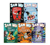 Colección de libros Sam Wu Is Not Afraid Serie 5 creada por Kevin Tsang, Katie Tsang (Fantasmas, tiburones, oscuridad, arañas, zombis)