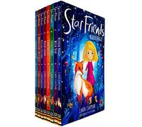 Colección de libros Star Friends Serie 8 de Linda Chapman (Magia de espejo, Trampa de deseos, Hechizo secreto, Trucos oscuros, Sombra nocturna, Poción venenosa, Travesura a la luz de la luna y Amulet