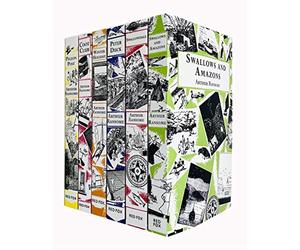 Colección de libros Swallows And Amazons Series 1-6 de Arthur Ransome (Swallows And Amazons, Swallowdale, Peter Duck, Winter Holiday, Coot Club, Pigeon Post)