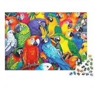 Colección de Loros Coloridos 1000 Bandada de Loros Tropicales Piezas Puzzle Cartón Reciclado Estimulante Imposible Relajación Desafío Niños Interior Anti Estrés Ultra Difícil 70x50cm/1000pcs