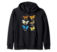 Colección de Mariposas Especies Insectos Mariposa Sudadera con Capucha