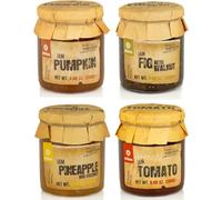 Colección de Mermeladas Tradicionales Quinta de Jugais - Pack de 4 sabores: Calabaza, Tomate, Piña con Coco e Higo con Nueces - 4 x 280 g