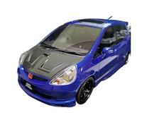 Colección de Modelos Coches Resina estática Azul Honda Jazz Escala 1 18 Adornos Escena Recuerdo(Azul)