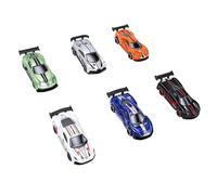 Colección de Modelos de Coches de Aleación, 6 uds., Vehículos de Carreras Antiguos para Niños, Tiempo de Juego y Exhibición (Tipo 2)