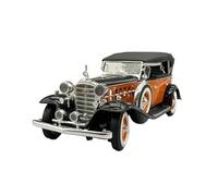 Colección de Modelos de Coches de aleación V16 Sport Phaeton de 1932 Escala 1:18 decoración y exhibición Adorno Decoración del Hogar(Orange)