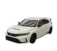Colección de Modelos de Coches de simulación de aleación Blanca Honda Civic Type R FL5 a Escala 1:18 No Control Remoto Modelos