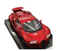Colección De Modelos De Simulación De Bugatti Veyron Pintado En Rojo Metalizado A Escala 1 18 No Control Remoto Modelos