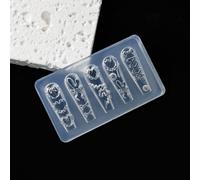 Colección de moldes de joyería de lujo para uñas, 13 diseños, silicona transparente para decoraciones elegantes de uñas, moldes para esculpir