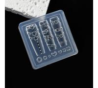 Colección de moldes de joyería de lujo para uñas, 13 diseños, silicona transparente para decoraciones elegantes de uñas, moldes para esculpir