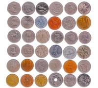 Colección de monedas más grande - 30 monedas de gran tamaño - 1.15 pulgadas de diámetro grande (29-35 mm) - Moneda circular grande real - sin duplicados