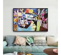 Colección de obras de arte famosas de Pablo Picasso, póster, pintura en lienzo, arte de pared abstracto vintage para sala de estar, decoración del hogar, 60 x 80 cm (23,6 x 31,4 pulgadas), sin marco