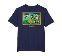 Colección de Obras maestras de Betty Boop Camiseta, Hombre Tallas Grandes, Azul Marino, 5X Alto