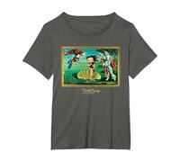 Colección de Obras maestras de Betty Boop Camiseta, Mujer Tallas Grandes, Asfalto, 6XL Grande