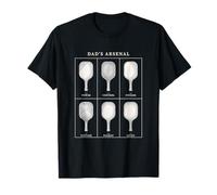 Colección de paletas de Pickleball del Arsenal de papá Divertida Camiseta