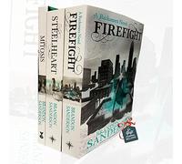 Colección de paquetes de libros de la serie 3 de Brandon Sanderson Reckoners con diario de regalo (Firefight, Steelheart, Mitosis)