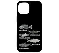 Colección de Peces fósiles del Eoceno Arte de Paleontología Carcasa para iPhone 15