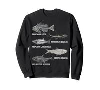 Colección de Peces fósiles del Eoceno Arte de Paleontología Sudadera