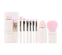 Colección de pinceles de maquillaje de ojos, herramientas esenciales para la novia de viaje para una aplicación sin esfuerzo en viajes o uso doméstico