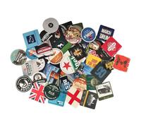 Colección de posavasos de cerveza, 50 posavasos surtidos de pubs británicos, recuerdos de bar