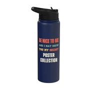 Colección de pósteres vintage divertidos para coleccionistas Stainless Steel Insulated Water Bottle
