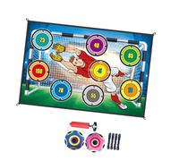 Colección de práctica de fútbol con panel marcado y 2 esferas para divertidos juegos de entrenamiento en casa o al aire libre, portería de fútbol plegable para niños