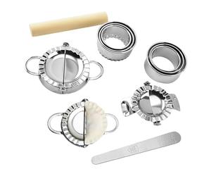 Colección de prensa para bolas de - Paquete de 11 piezas de acero 304, cortadores de anillos para moldear, accesorio para enrollar cuchara de relleno | Ravioli Gyoza Wonton Pastelerí