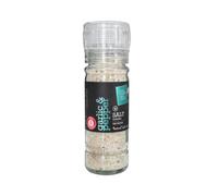 Colección de sal Gourmet del Mar Muerto 4 oz (sal de ajo con pimienta)