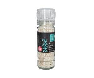 Colección de sal Gourmet del Mar Muerto 4 oz (sal de ajo con pimienta)