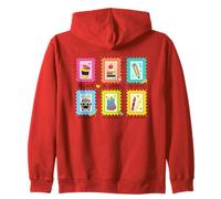 Colección de Sellos School Vibes Sudadera con Capucha