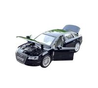 Colección De Simulación De Sonido Y Luz para Exhibición Conmemorativa De Audi A8 1/32 Modelo De Aleación Fundida A Presión(Black)