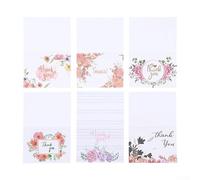 Colección de tarjetas de agradecimiento de 60 unidades de lámina dorada que abarcan 6 patrones centrados en la bendición diseñados para el uso diario en la construcción de conexiones positivas (B)