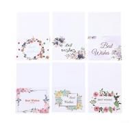 Colección de tarjetas de agradecimiento de 60 unidades de lámina dorada que abarcan 6 patrones centrados en la bendición diseñados para el uso diario en la construcción de conexiones positivas (A)