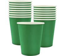 Colección de vajilla para fiestas, platos de 7 y 9 pulgadas, servilletas, manteles, vasos de papel (verde, vasos de papel) de MOMAHUA