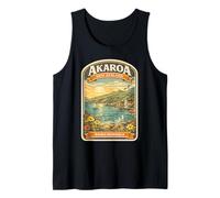 Colección de Viajes Akaroa New Zealand Dolphin Harbor Camiseta sin Mangas