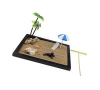 Colección detallada de figuras de bandeja de arena marina para recuerdos de viaje y adornos para el hogar, bandeja de arena pequeña