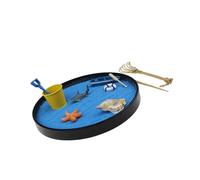 Colección detallada de figuras de bandeja de arena marina para recuerdos de viaje y adornos para el hogar, bandeja de arena pequeña