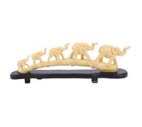 Colección Elephant Statue, linda resina figurina, 17,71 in Small Animal Sculpture, Moderns Desk Decor, Modern Art Elephant for Living Room, Bedroom, Decoración