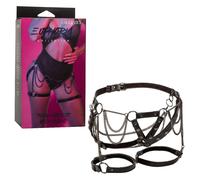 Colección Euphoria Arnés De Muslo Con Cadenas - Negro