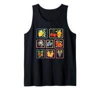 Colección Fruta Colorida Limón Cereza Uva Camiseta sin Mangas
