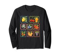 Colección Fruta Colorida Limón Cereza Uva Manga Larga