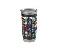 Colección Geología Rocas Minerales Colector de rocas Vaso térmico de acero inoxidable de doble pared