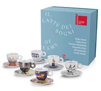Colección Illy Art: Tazas de capuchino BIENNALE 2022 con platillos, 6 x 160 ml