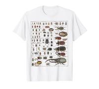Colección Insectos Especies Bichos Gráfico Entomología Camiseta gráfica económica, Hombre, Blanco, M
