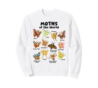 Colección Kawaii Moths of The World Arte Lindo De La Polilla Sudadera