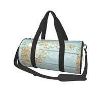 Colección Mar Concha Playa Vintage, Bolsa de Viaje de Gran Capacidad, Bolso Redondo, Bolsa de Viaje Deportiva, Bolsa de Mano, Bolsa de Fitness