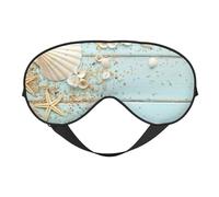 Colección Mar Concha Playa Vintage, Cubreojos completos Antifaz bloqueador de luz Antifaz para dormir Antifaz suave con los ojos vendados Noche