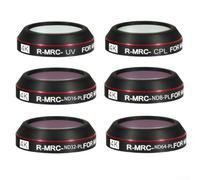 Colección profesional de filtros UV CPL ND para SJCAM C300 C400 vidrio óptico mejorado para imágenes al aire libre, paquete de 6